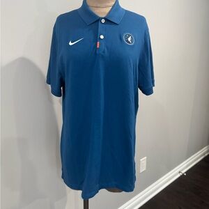 NBA Blue Men's Minnesota Timberwolves Polo Shirt size L